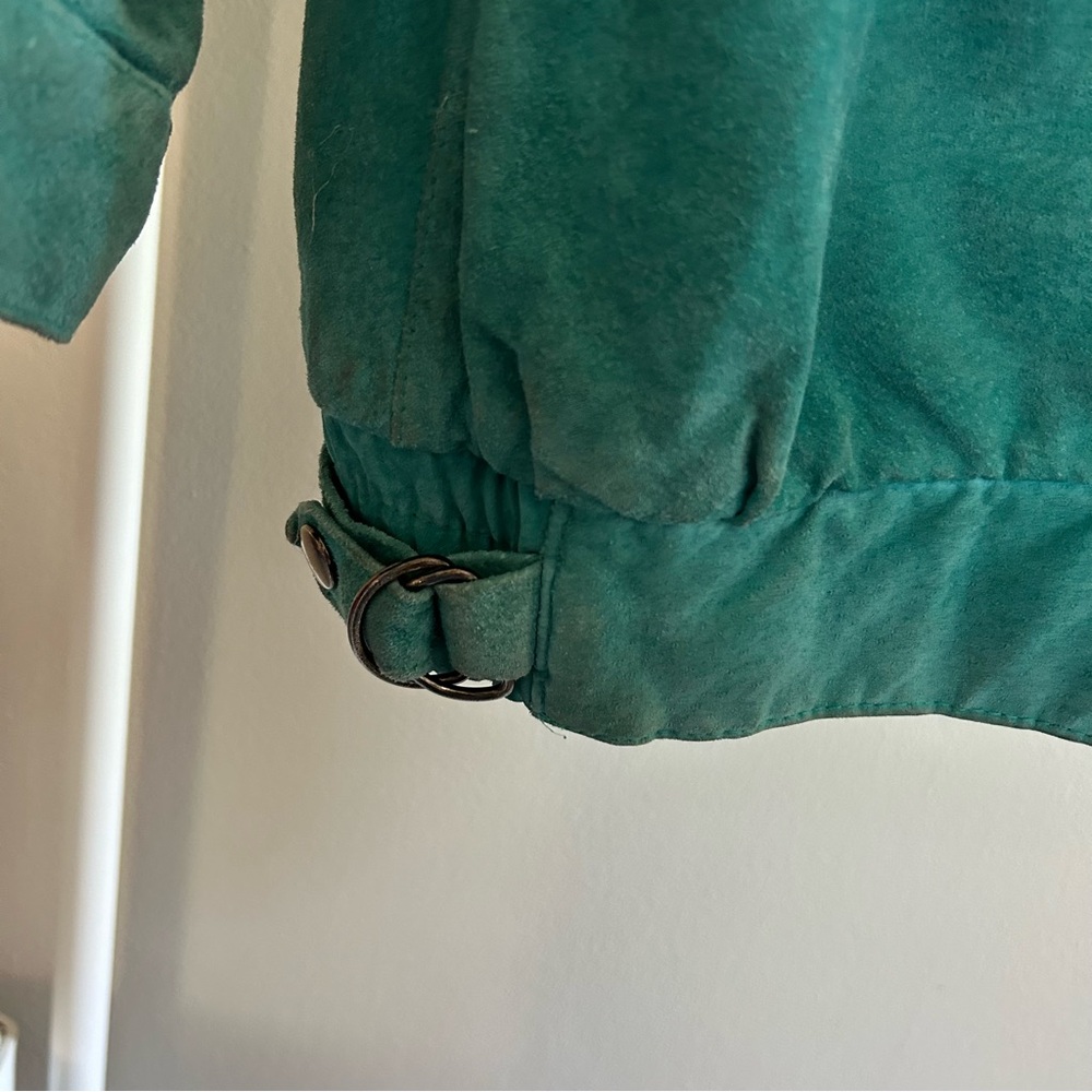 Chance Encounters Teal Suede Jacket - image 3